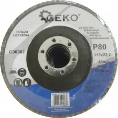 Lamelový kotouč 115mm, P80, GEKO Markenware
