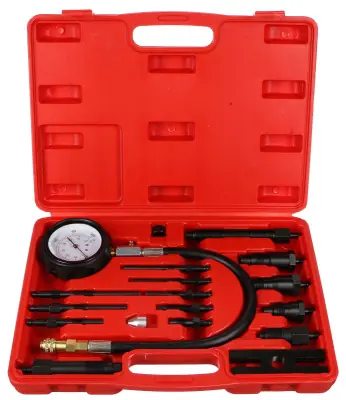 Sada pro testování komprese naftových motorů MECHANIC ENGINE TESTER 19, 0-70bar, 19ks SIXTOL Wochenendangebot