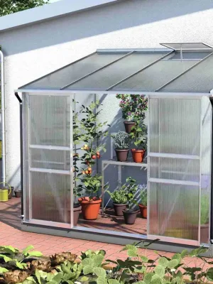 Heißes Angebot skleník VITAVIA IDA 5200 PC 6 mm stříbrný