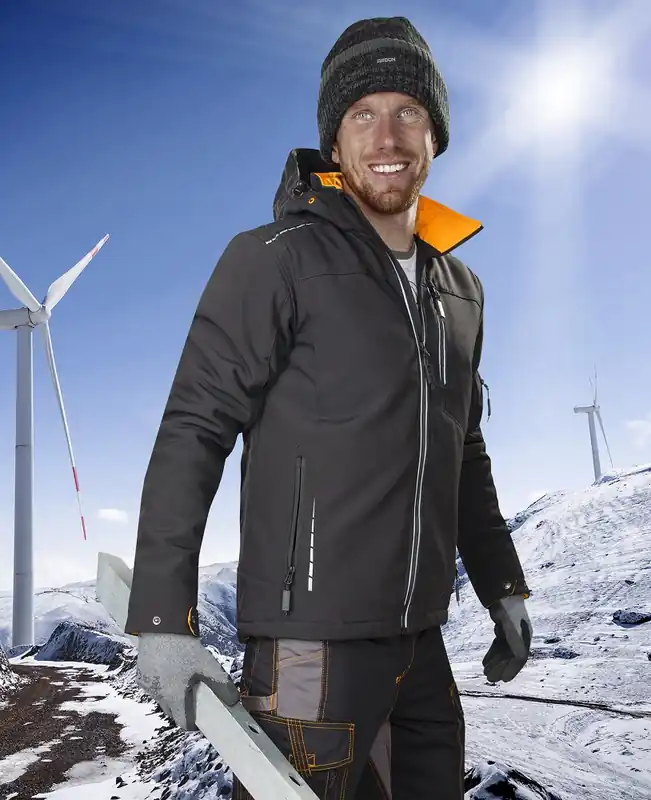 Markenware Zimní softshellová bunda ARDON®VISION černo-oranžová