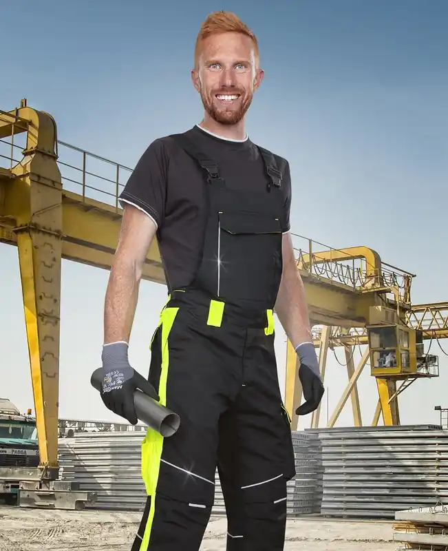 Neue Ware Kalhoty s laclem ARDON®NEON černo-žluté