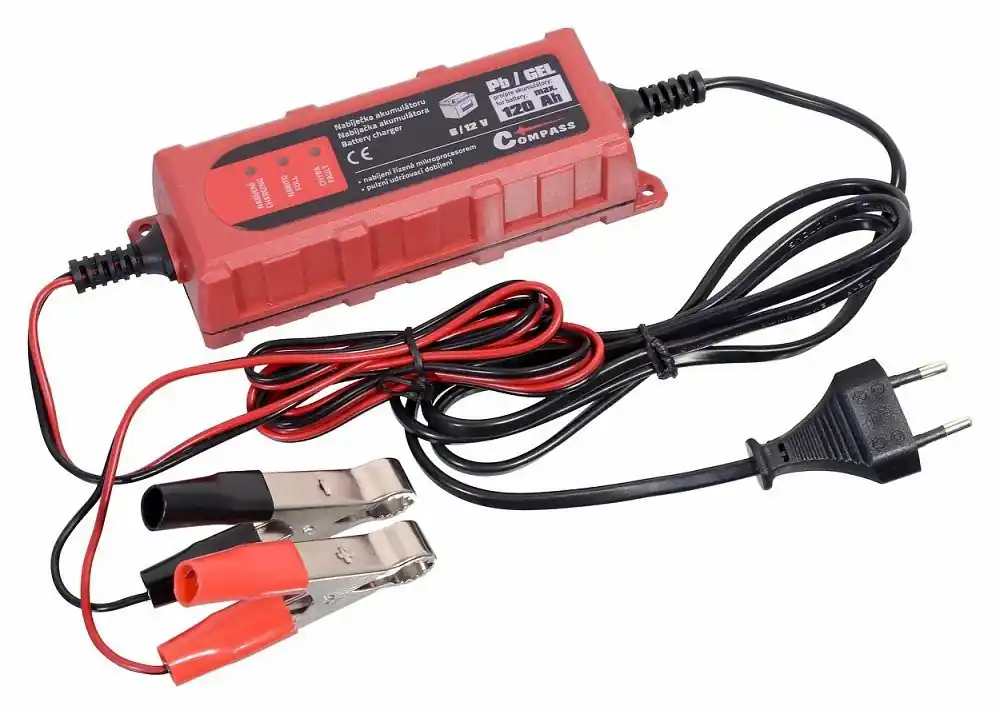 Nabíječka mikroprocesor 1Amp 6/12V PB/GEL max. 120Ah AHProfi Nur Heute