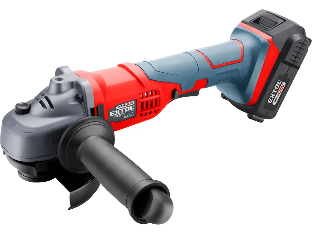 Sichere Zahlung bruska úhlová aku SHARE20V, 115mm, 20V Li-ion, 2000mAh, EXTOL PREMIUM 8891840