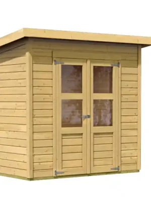 Markenprodukt dřevěný domek KARIBU MERSEBURG 3 (68152) natur