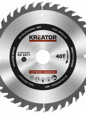 KRT020407 Pilový kotouč na dřevo 150mm, 40T KREATOR Finale Aktion