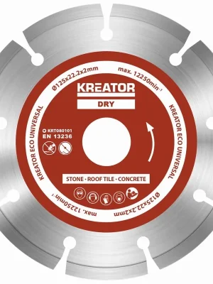 KRT080101 Diamantový kotouč segmentový 125mm UNIVERZAL 3ks sada KREATOR Preisreduziert