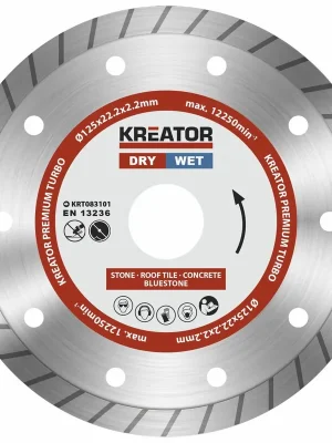 KRT083101 Diamantový kotouč celoobvodový 125mm PREMIUM TURBO KREATOR Saisonangebot