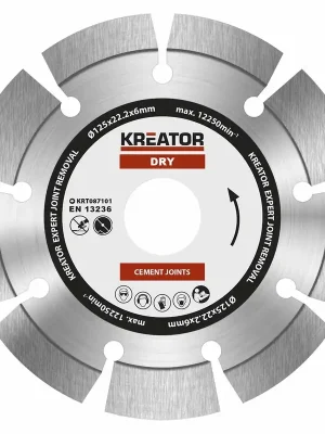 KRT087101 Diamantový kotouč brusný 125mm EXPERT 6mm SEGMENT KREATOR Abverkauf