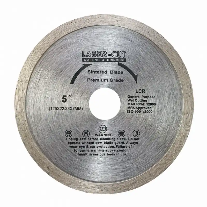 Must-Have L00102 Diamantový kotouč celoobvodový 125 x 22,23 x 7mm LCR POWERPLUS