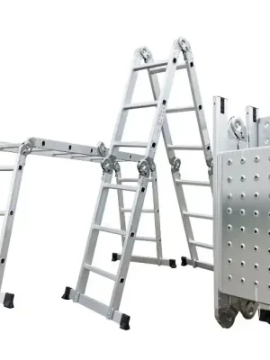 Multifunkční hliníkové štafle GA-SZ-4x3-3,7M s podlážkou - G21 6390467 Finale Aktion
