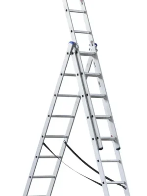 Třídílný žebřík 7,6 m 3 x 11 příček - G21 6390389 Expressversand
