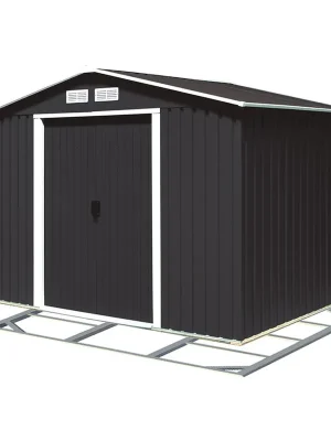 Mega-Angebot Titan Eco Zahradní domek 4,7 m² + podlahová konstrukce, antracit DURAMAX 61151+57100