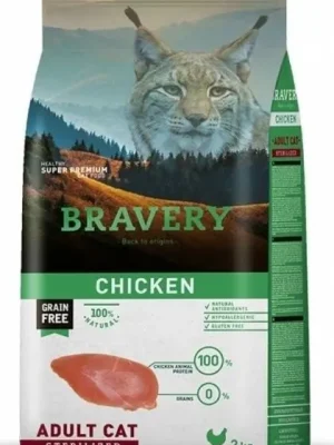 Cat STERILIZED Krmivo pro kočky 7kg - kuře BRAVERY 2100939 Preis Gesenkt