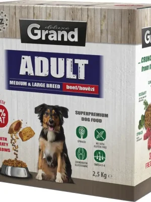 Neue Ware Grand Deluxe Adult medium & large breed Hovězí 11 kg 700010