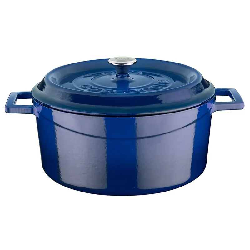 Hrnec Ø 24 cm, 4,5 l, litinový, modrý LAVA METAL LVYTC24K2BLU Solange Der Vorrat Reicht