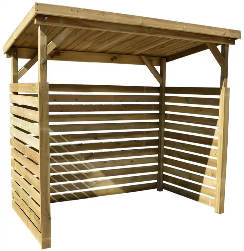 Dřevník 260 x 130 x 204 cm, borovicové dřevo, přírodní WEKA 663 Preiswert