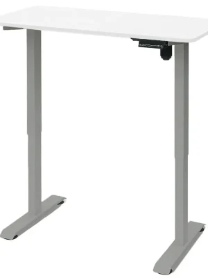 Sofort Bestellen Silent Stůl s podnoží šedá, deska 160 x 80 cm bílá ANTARES Z71500107+M00000281